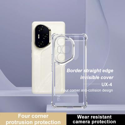 IMAK UX-4 Serie Für Honor 300 Pro Hülle Gerader Rahmen Vier Ecken Stoßfest Transparentes TPU Cover