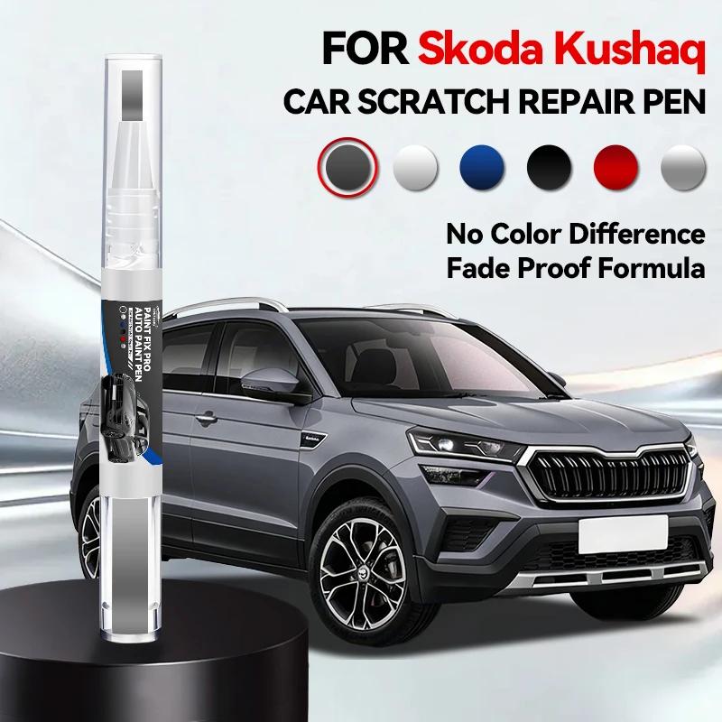 

2026 Hot Car Accessories For Skoda Kushaq Paint Repair Pen Touch Up Scratch Remover DIY Auto Accessories Black White Red Blue Br