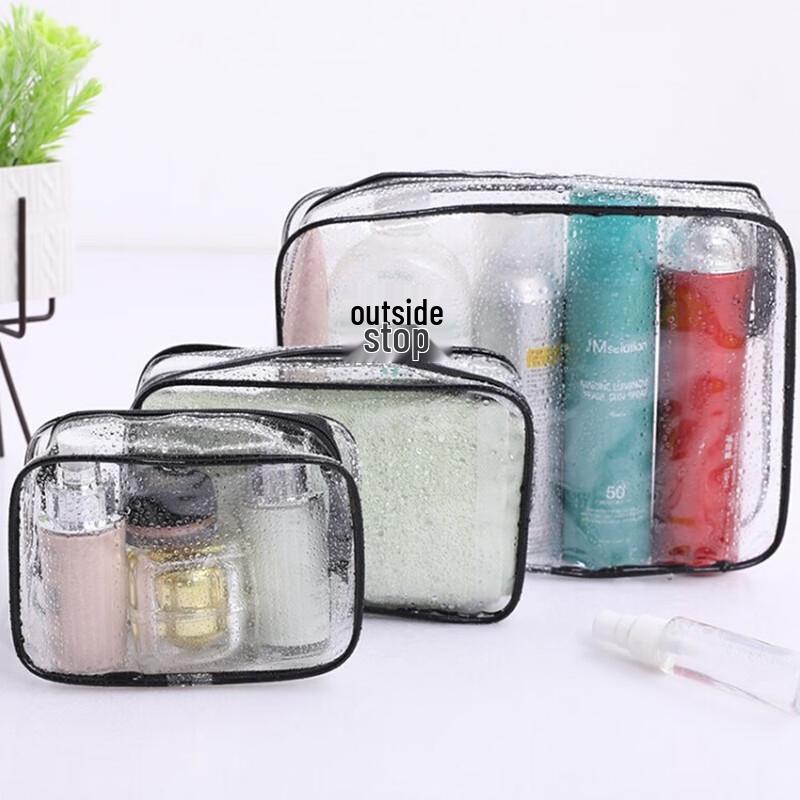 JINGRUIXIANG PVC Travel Cosmetic Toiletry Bag