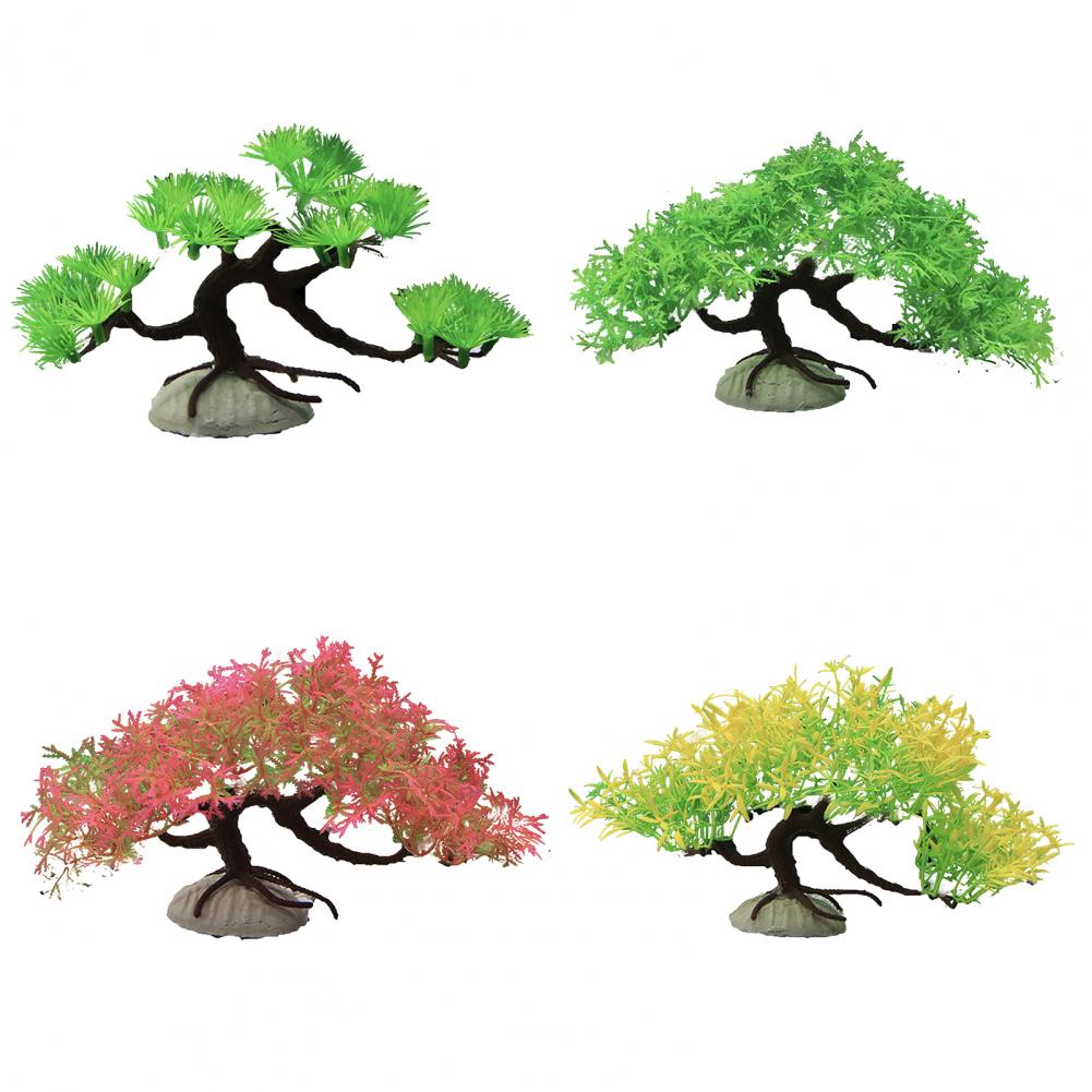 Ornamental Harmless Fish Tank Landscaping Simulation Plant Non-fading Eco-friendly Simulation Pine Tree Home Supply