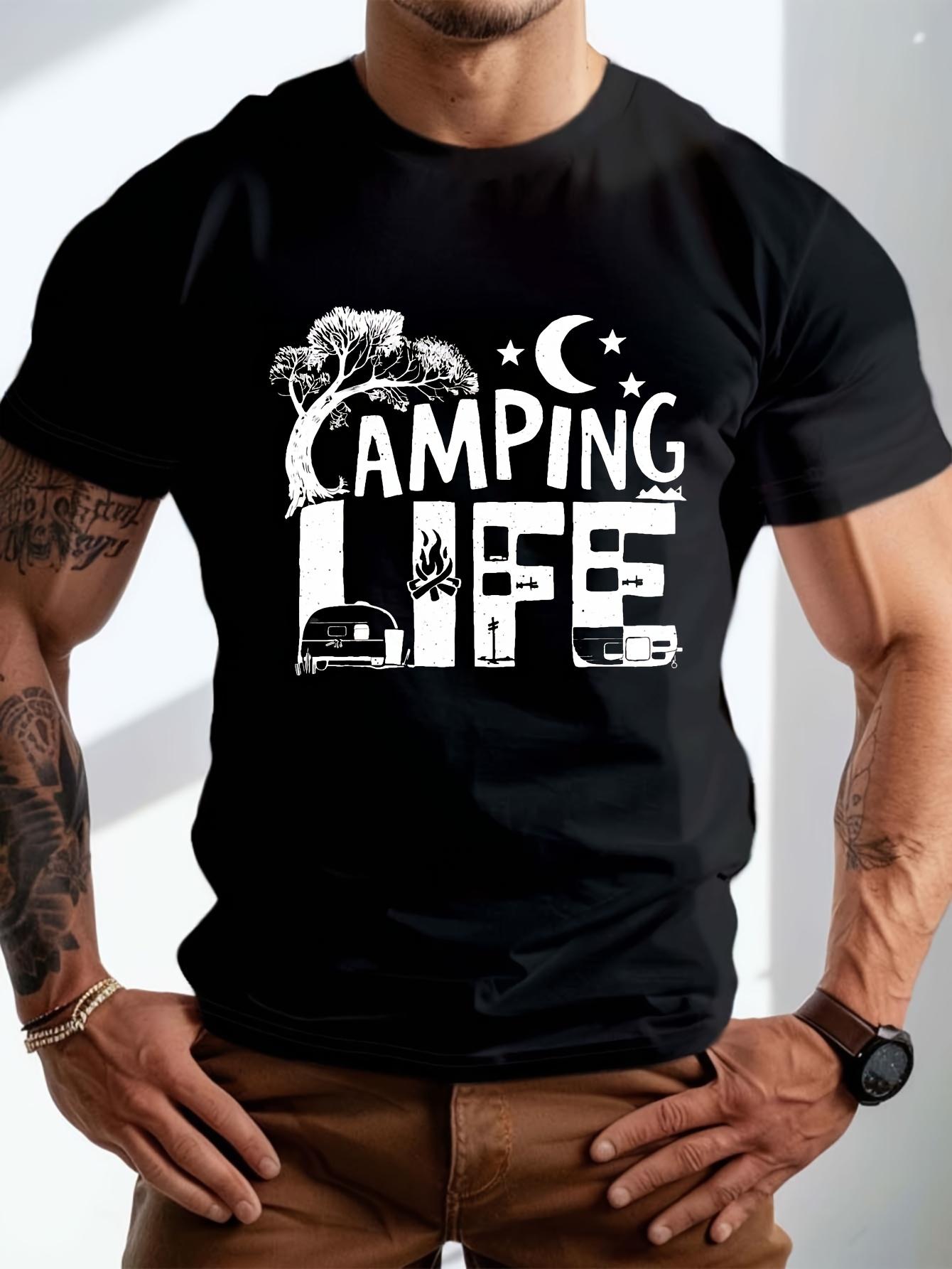 Men s T-Shirt Y2K Camping Plus Size XL