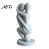 Easy Care Sculpture 3D Printed Hugging Couple Sculpture, Abstract Embrace Figurine with Smooth Curves, Minimalist Statue High-end Decorative