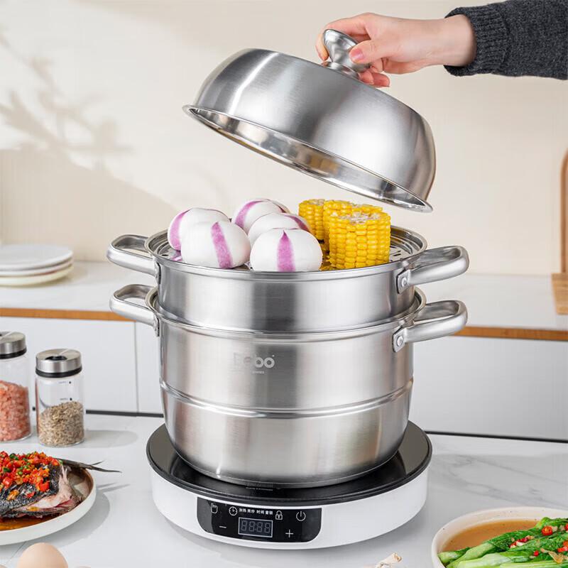 DeBao Tracy 316 Stainless Steel 3-Layer Steamer Pot