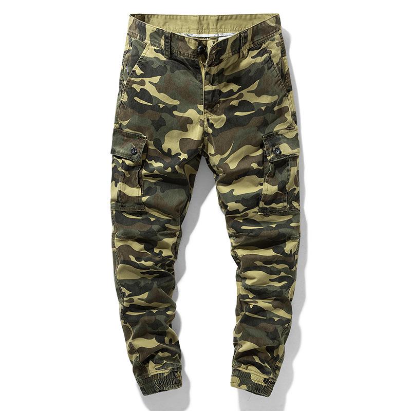 Salopetă sport casual slim retro camuflaj pentru bărbați 9011