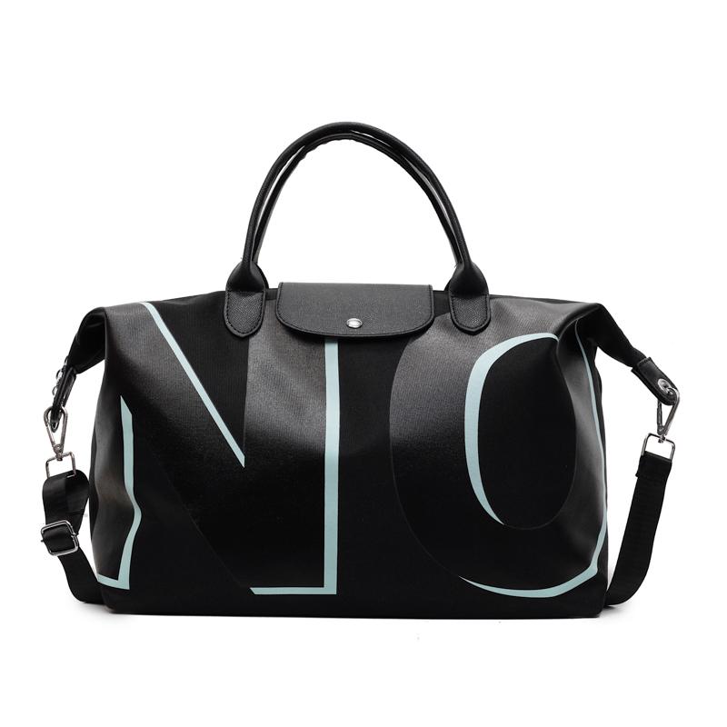 Сумка-письмо, ручная сумка, дорожная сумка для хранения багажа, водонепроницаемая спортивная сумка для фитнеса, йоги, плавания чёрный