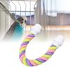 Bird Rope Perch Colorful Bendable Safe Cotton Rope   Stand Toy for Cockatiels Lovebirds Budgies