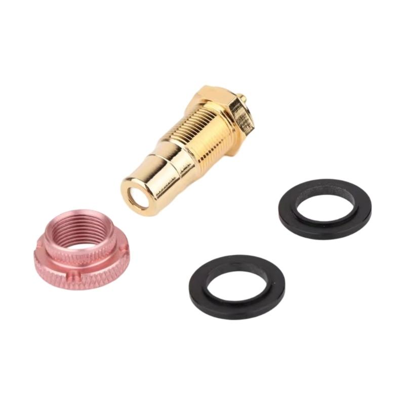 

Female Socket Adapter Radio Phono Female Socket RS3014 Gold Plated Radio Phono Panel Mount 1