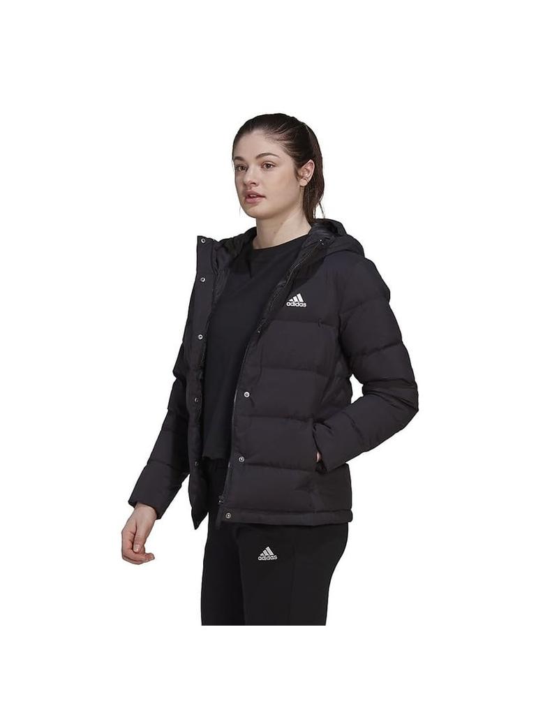 Adidas Helionic Hooded Down Black Size CS785 Jacket, Women's, (HG8747), L,