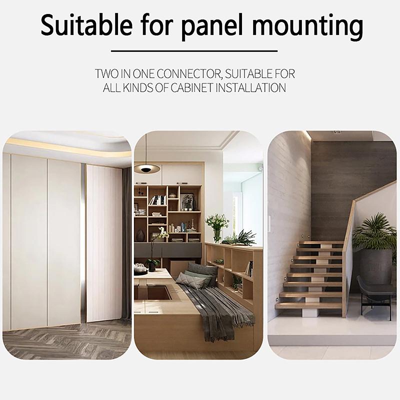 100Pcs/Sets Stainless Steel Wall Panel Buckle Hasp Clamp Fixing Piece Connector