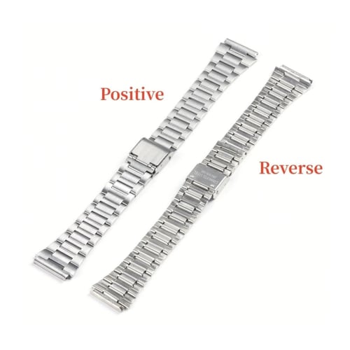 WAHRE Replacement Watch Strap for Casio F-91W, 18mm Stainless Steel Strap, F105, F108, A158W, A168, AE1200, AE1300 (Color: Silver, Size: 18mm)