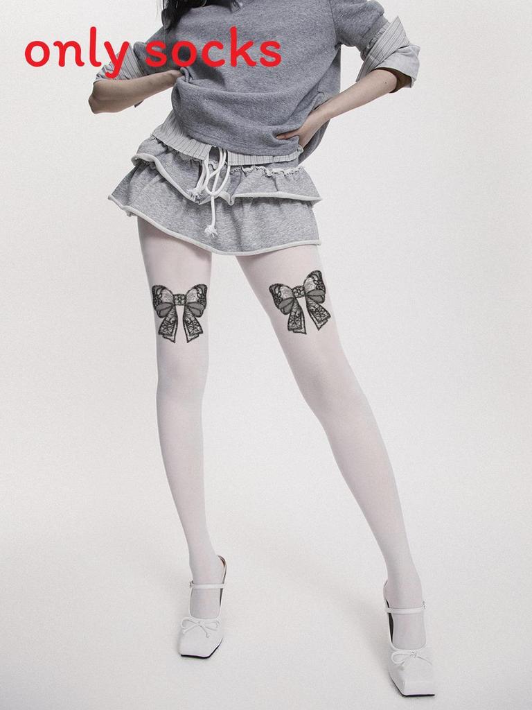 Cat Print Velvet Tights With Hip Lifting And Slimming For Casual Women