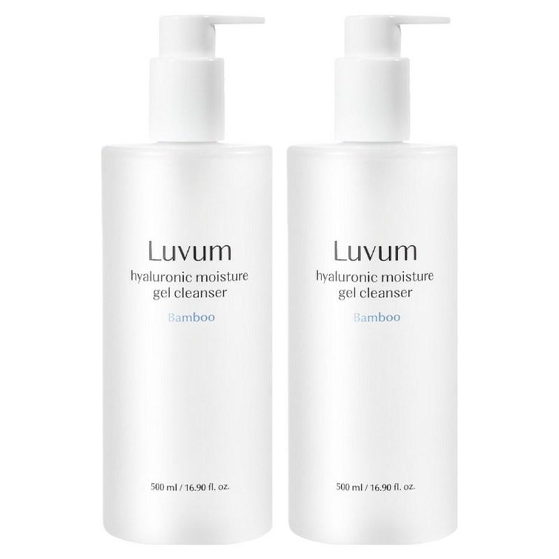 Lubium Bamboo Hyaluronic Acid Moisture Gel Cleanser, 500ml, 2 Pcs