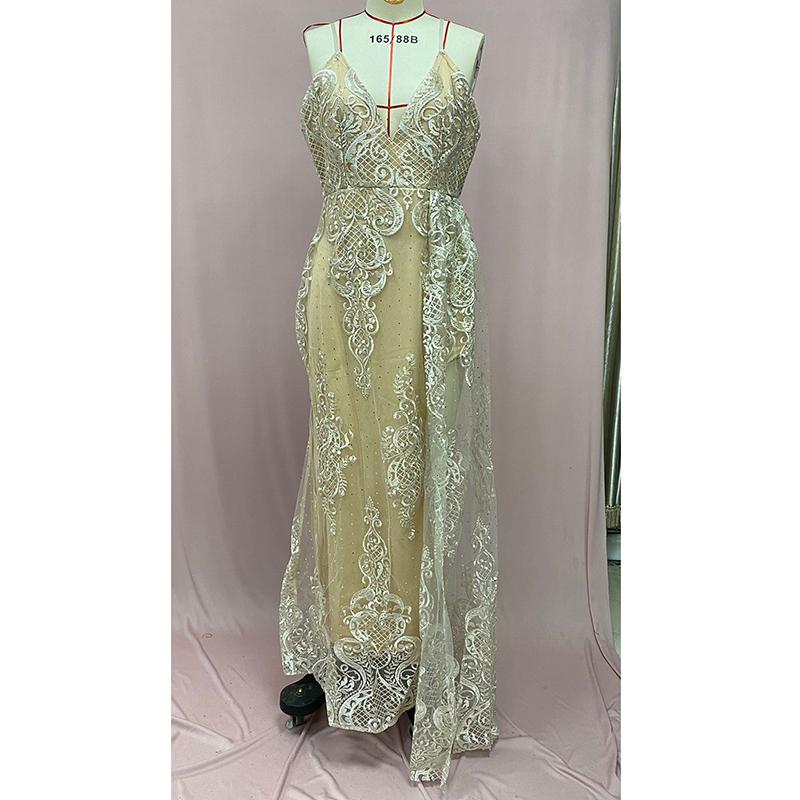 2026 Summer Camisole Sleeveless Dress Mesh Hollow-out Split Long Dress Elegant and Versatile Plus Size Evening Dress