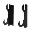 2 Pcs Samurai Knife Holder Wall Mounted Samurai Sword Holder Sword Wall Display Rack Black