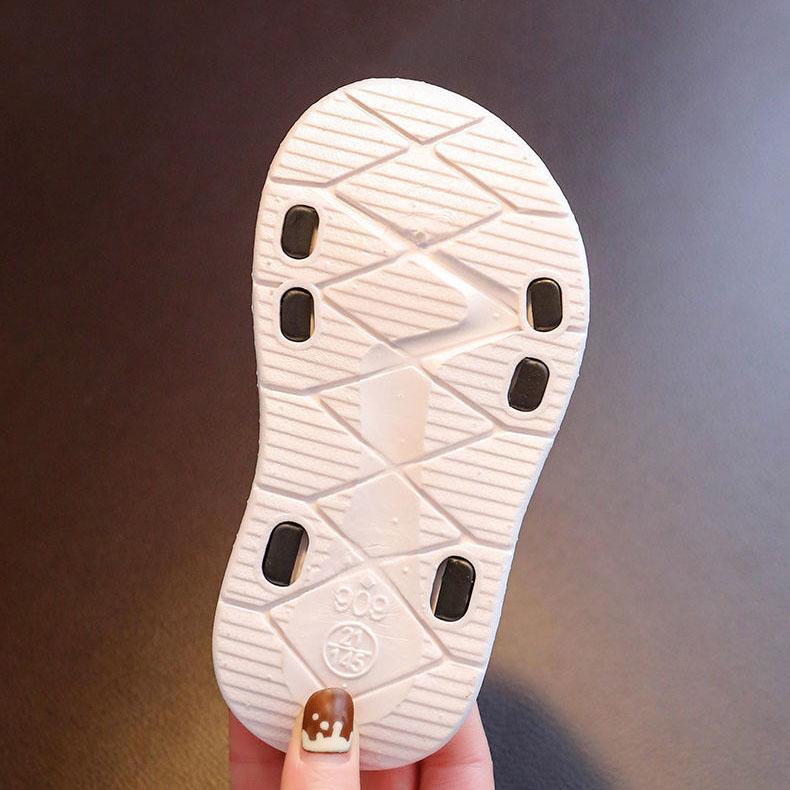 WTEMPO Sandale de vară pentru copii, fete, talpă moale, sandale plate pentru exterior, băieți, dimensiuni mari, antiderapante, ocazionale, ușoare