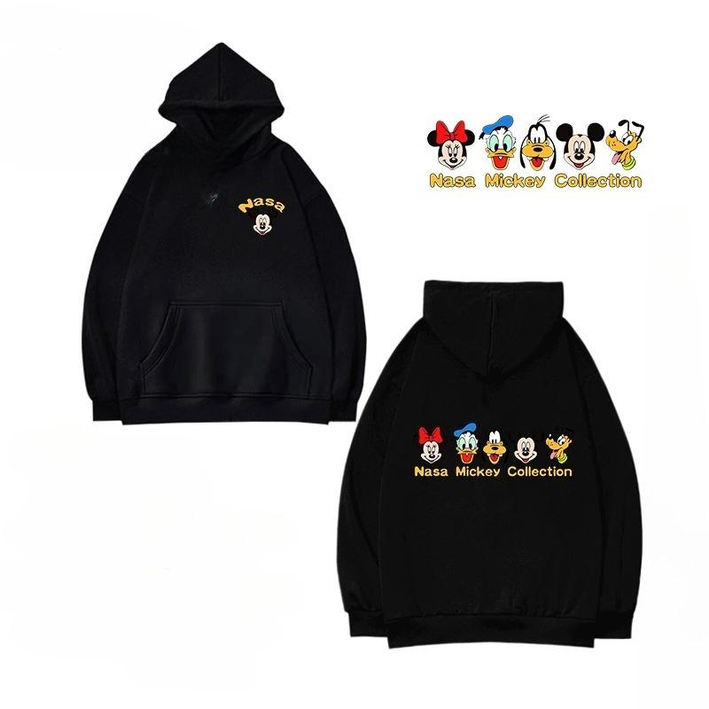 Co-branded Disney Reiner Baumwoll-Print Locker Kapuzenpullover Herbst und Winter Neuer Stil Amerikanischer Retro Pullover