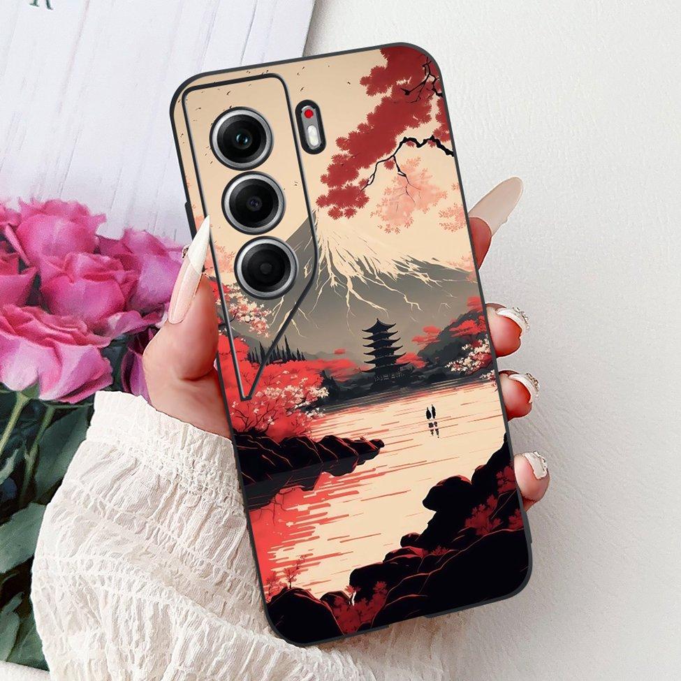 For Tecno Camon 40 Case CM5 Silicone Cute Cat Fashion Flowers Funny Painted Back Cover For Techno Camon 40 Phone Case Bumper