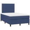 3141687 vidaXL Divan Bed with Mattress Blue 120x200 Cm Fabric