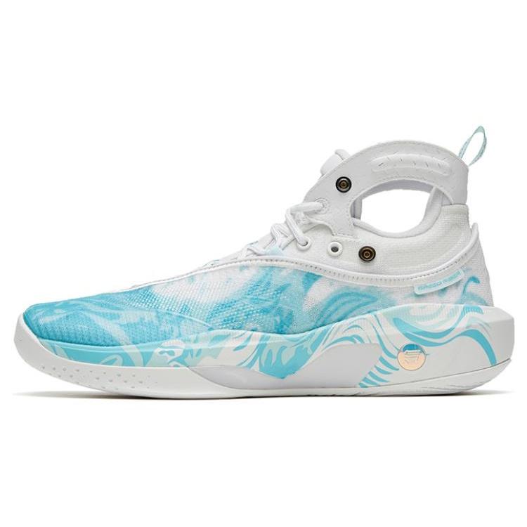 ANTA Klay Thompson 8  White Blue  Men s 112321101-7 EU 40