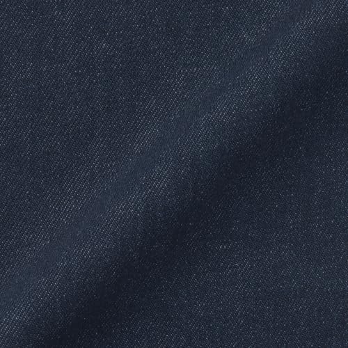 MUJI Men's Wide-leg Kapok-Blend Denim Pants (AE0ZHA5S) in Dark Navy (Men's Size S)