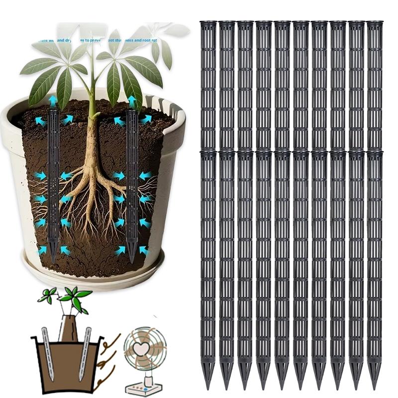20/10Pcs Plant Aeration Tubes for Pots -Root Rot Prevention,Prevent Overwatering for Healthy Roots, Gardening Tools Suitable
