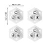 4Pcs Appliance Rollers Self Adhesive Casters Wheel Sticky Swivels Pulley Universals Wheel Small Appliance Slider