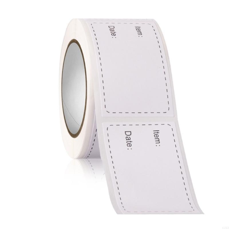 62KD 250pcs Freezer Labels adhesive Labels for Food Storage Label Sticker 3x5cm