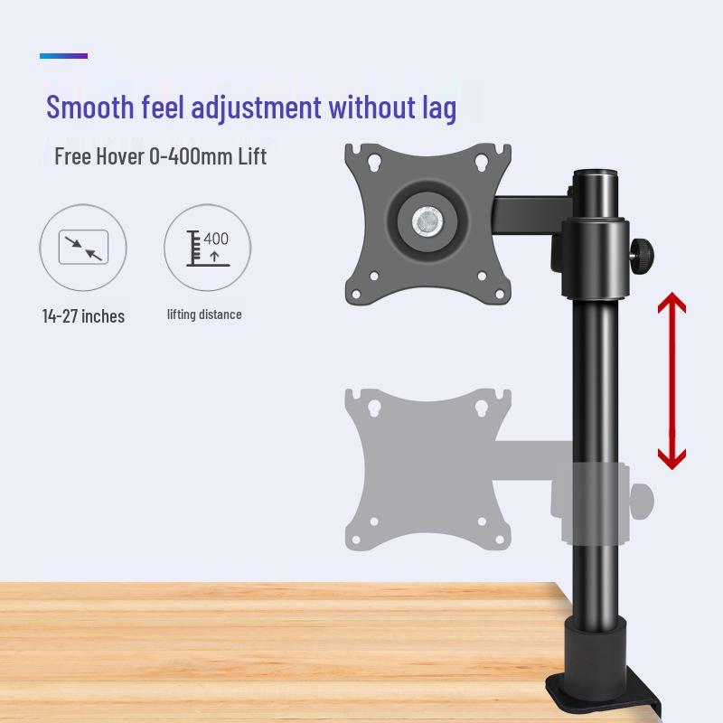 Adjustable 21.5/23.8/24/27 Inch Monitor Stand: Retractable, Rotating, Height Adjustable