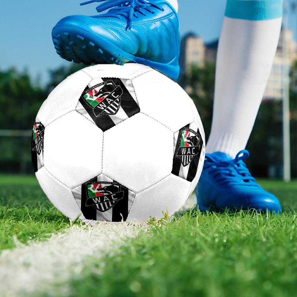 Wolfsberger AC Soccer Ball, colorful, suitable for all ages, machine-stitched, PVC material, competition grade, durable and high bounce