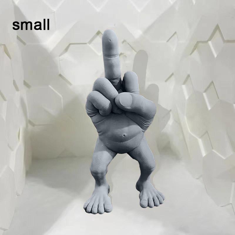 Middle Finger Figure With Legs Funny And Interesting Home Decoration Fashion Office Decoration Ornaments Toy Children Room Decor