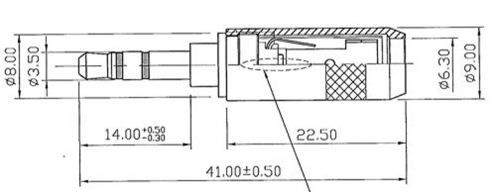 ONKODO S Stereo Mini Plug AP3.5-303NG-L (phosphor Bronze)