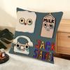 J-Jack Stauber Cushion Cover Soft Short Plush Pillow Cover Smooth Cozy Texture Aesthetic Cushion Case Home Decor