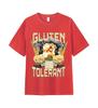 Gluten Tolerant Funny Gift for Gluten Intolerant T-shirt Unisex Women Vintage T Shirt Casual O-Neck Short Sleeve T Shirts Tops