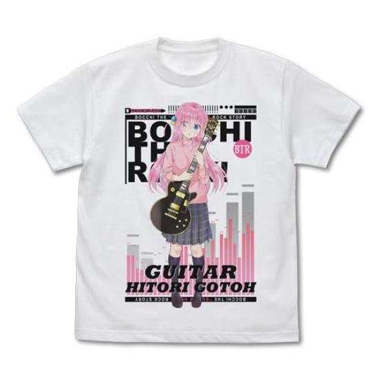 

Bocchi Za Hitori Goto полноцветный БЕЛЫЙ размер L Cospa Rock! Футболка белый