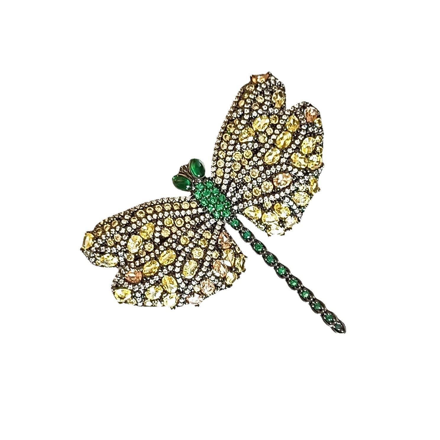 

Стрекоза Роскошная Тяжелая Промышленность Медная Брошь Легкая Роскошь Защита Окружающей Среды Свежие И Милые Аксессуары Двойного Назначения Универсальные Аксессуары зелёный