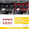 Red Carbon Fiber Whole Interior Stickers For Mazda 3 Axela 2010-2013 Car Accessories Dash Trim Gear Shift Console Cover Molding SW8