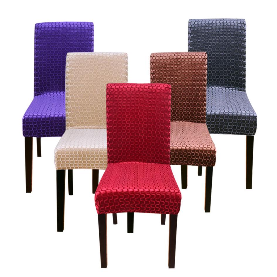 Spisebord Stoltrekk Stolpute Enkel Pute Krakktrekk Elastisk Husholdnings Spisestuestoltrekk Stoff