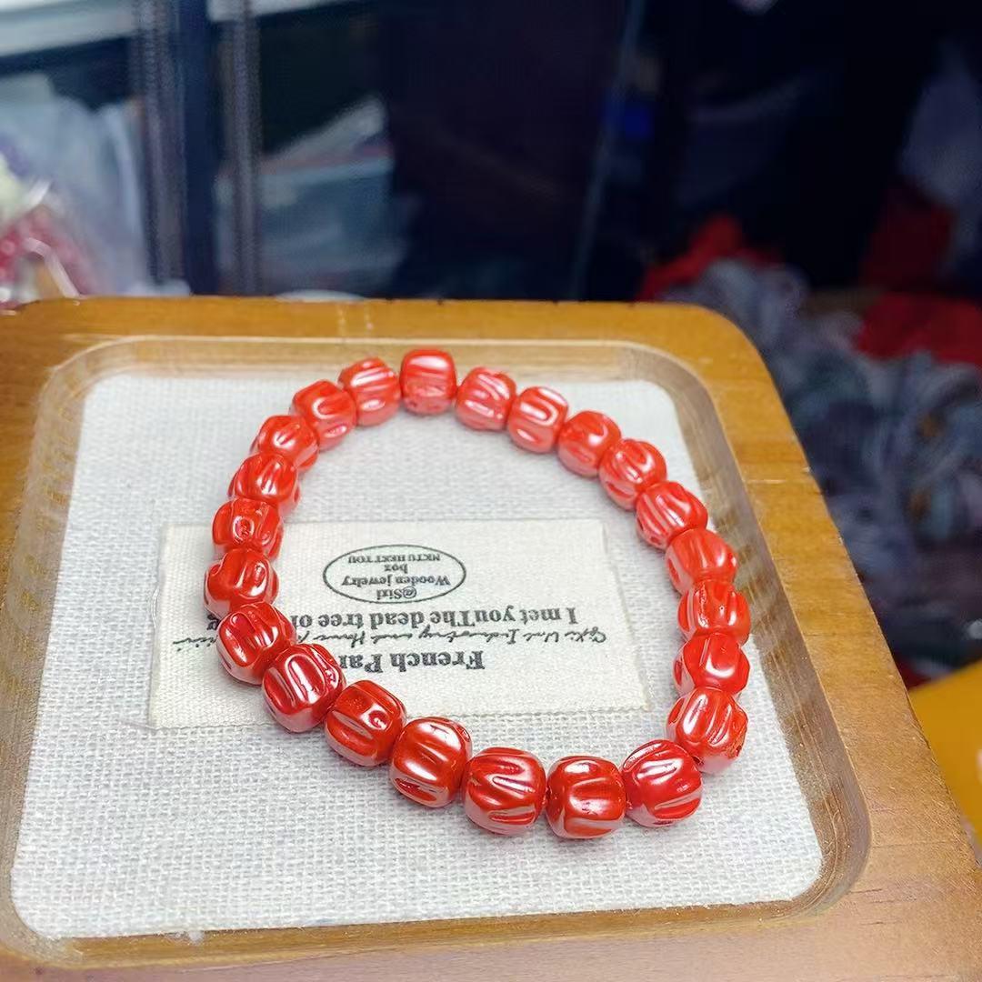 Passion Fruit Seed Women s Cinnabar Bracelet - Luck-Turning Red Beads Jewelry