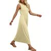 Vestido Largo sin Mangas para Mujer Vestido Largo Casual con Bolsillos Vestido Largo para Mujer Vestidos Largos de Verano para Mujer