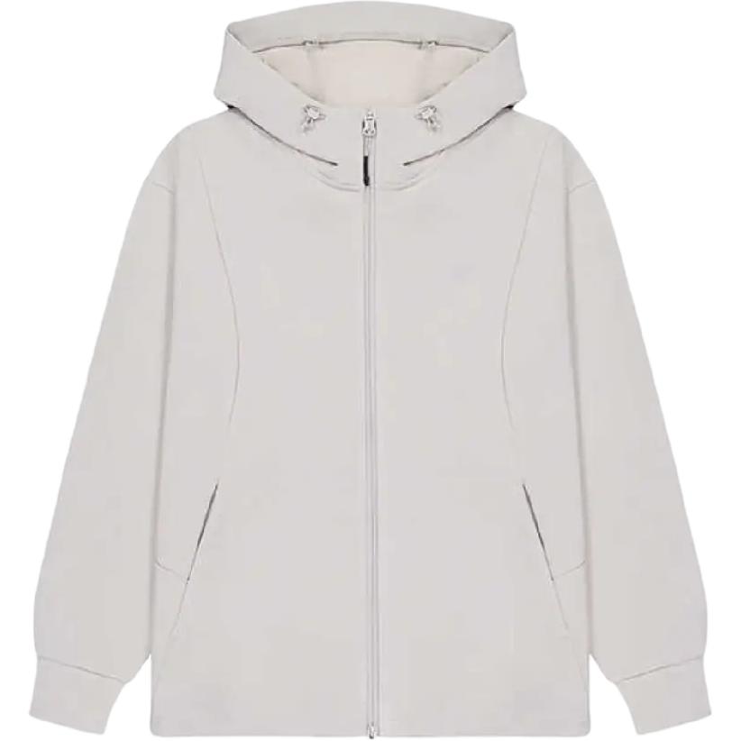 New Balance Jackets Men s Ecru Hooded Moderate Other MDF33311-BEI L