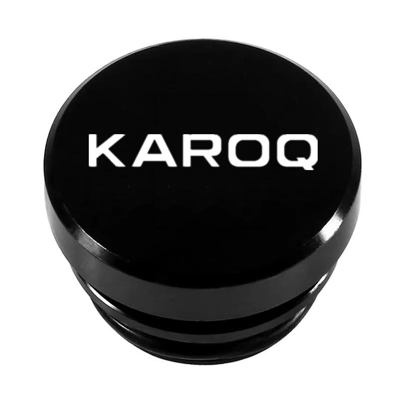 For Skoda Karoq Logo Universal 12V Dust Proof Plug Cover Car Cigarette Lighter Cover Button Protective Case Dust Cap Accessory