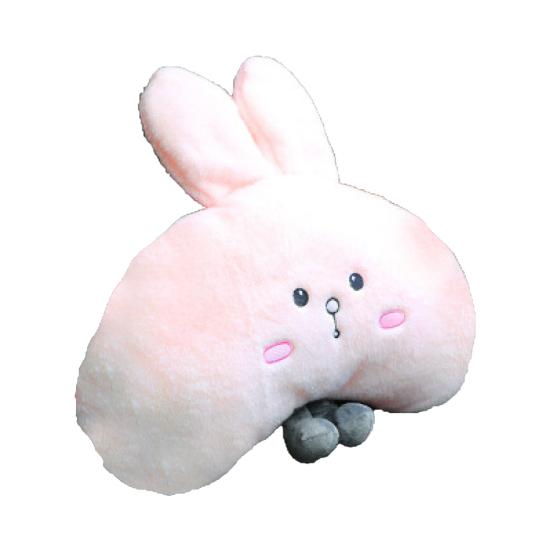 Headrest Pillow Detachable Comfortable Rabbit Shape Car Neck Waist Shoulder Protective