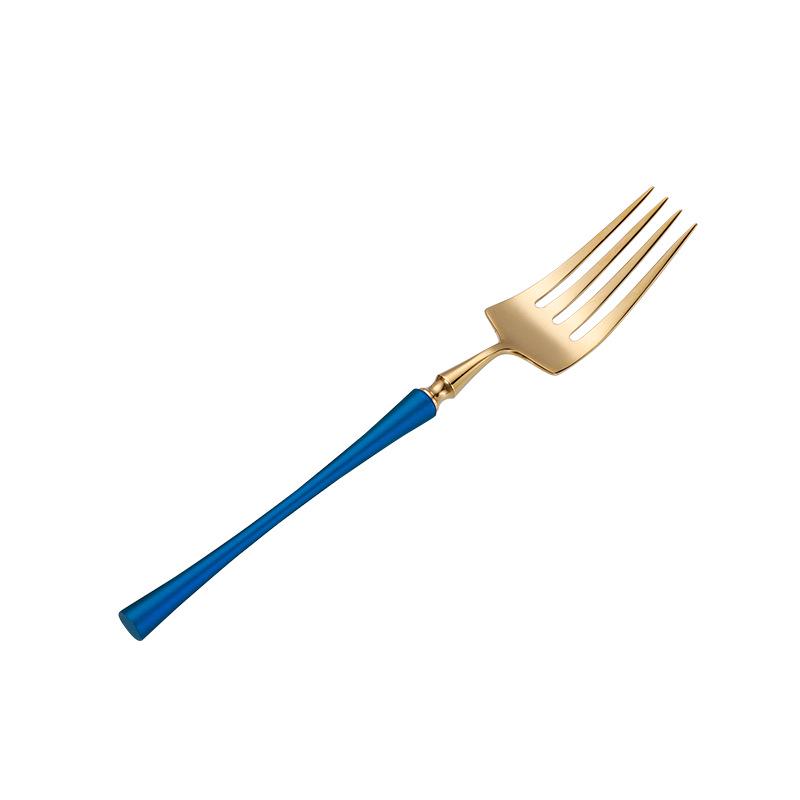 Stainless Steel Small Waist Cutlery Set: Steak Knife, Fork, Dessert Spoon, Mirror Finish.