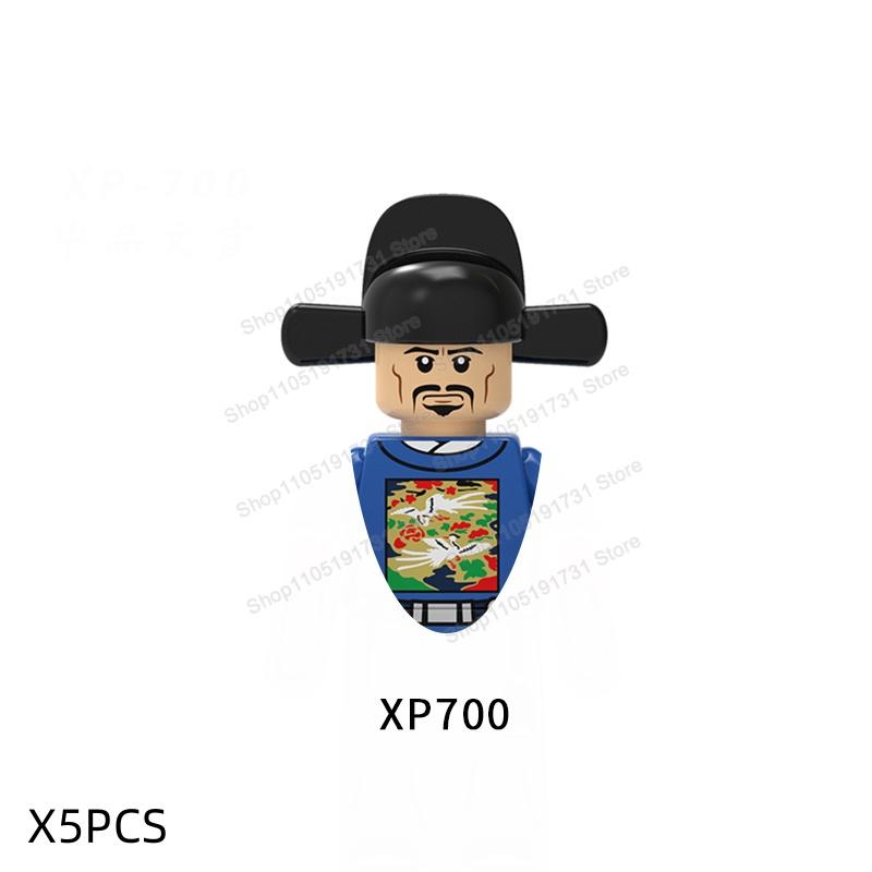 MOC Chinese Soldier Figures Building Blocks Shangzhou Dynasty Qin Dynasty Castle Warrior Knights Army Accessories Bricks Toys