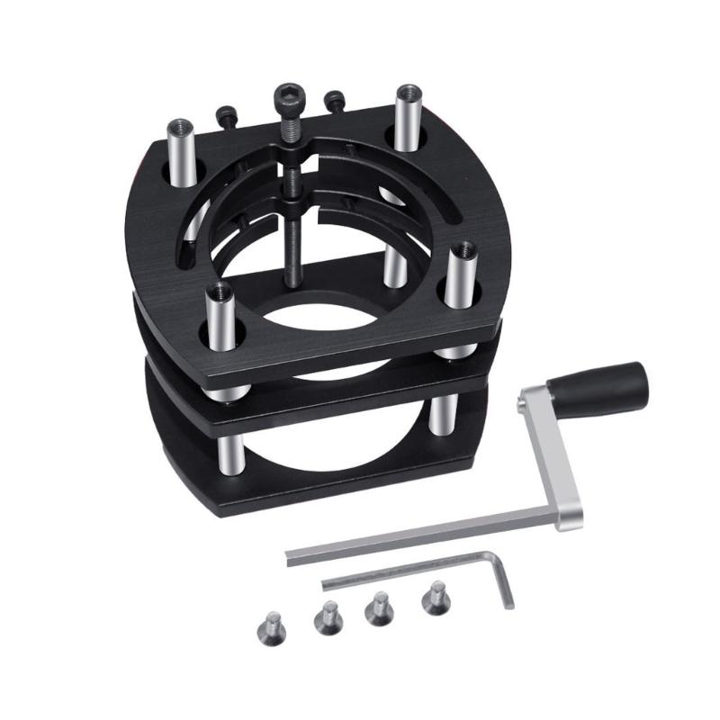 

Precise Machined Woodworking Routers Lift Base 64-65mm Clamping Diameter AntiRust Lifting Platform For Trim Routers 1