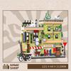 China City Street View Creative Mini Block Hair Salon Video Store Game Shop Photo Studio Construction Building Bricks Toys