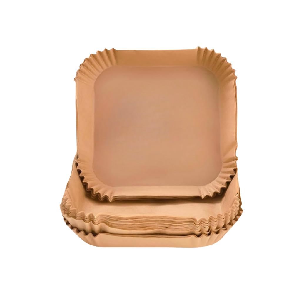 

400pcs Disposable Air Fryer Paper Liners Parchment Papers Non-stick Square Sheets for 5-8 QT Air Fryer Baking Roasting Microwave