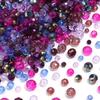 100-200pcs 4/6/8mm Mixed Color Crystal Beads Loose Spaced Flat Abacus Glass Beads For DIY Charms Bracelet Necklace Accessories