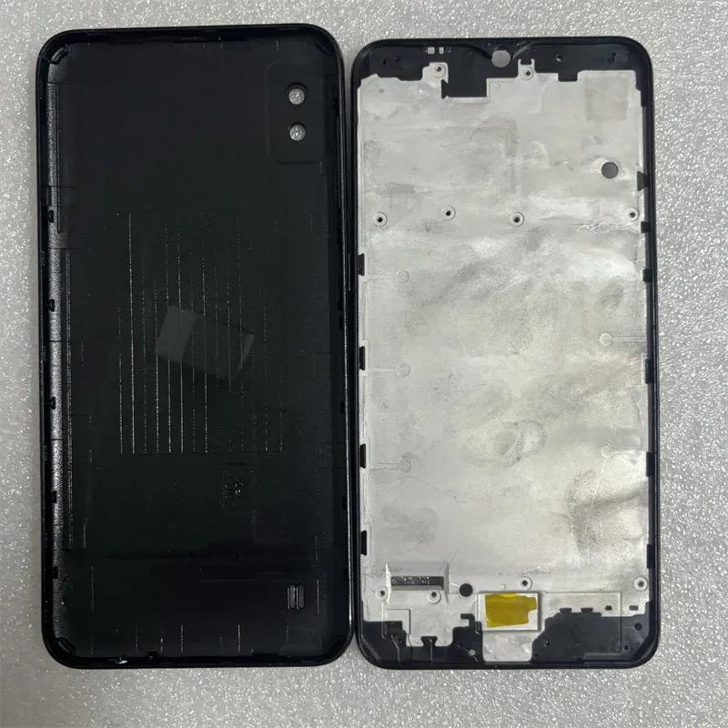 Full Housing For Samsung Galaxy A10 A105 A105F Housing Middle Frame With Battery Cover  Replacement Case