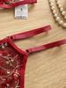 Sexy 3D Embroidered Floral Bra and Panty Set - Erotic Lingerie 2049